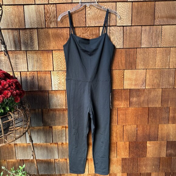 NWT Girlfriend Collective Black Stretch Cami Unitard in Women's X-Large - Picture 1 of 13
